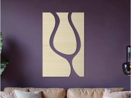 Abstraktes Wandbild ZUSAMMENFLUSS