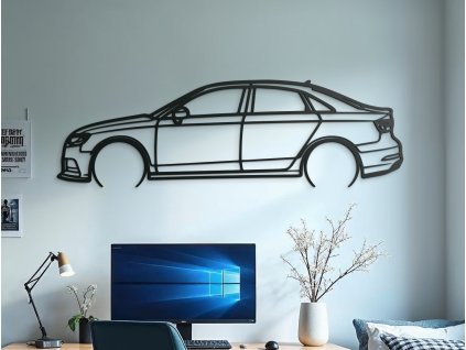 Holzbild für die Wand A3 S line