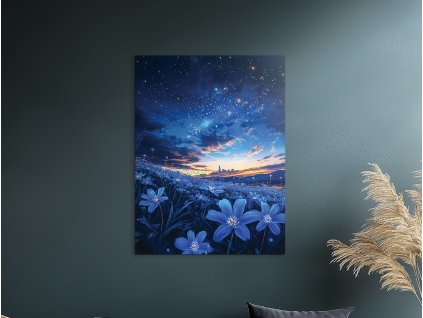 Obraz Hviezdna lúka (Bildgröße A1, Farbe des Rahmens Ohne Rahmen, Oberflächenfinish 3D)