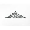 Polygonales Wandbild GEBIRGSPANORAMA (Bildabmessungen 45 x 133 cm, Bildfarbe Grau)