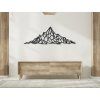 Polygonales Wandbild GEBIRGSPANORAMA (Bildabmessungen 45 x 133 cm, Bildfarbe Grau)