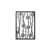 Modernes Wandbild BLUMEN (Bildabmessungen 44,5 x 30,5 cm, Bildfarbe Grau)