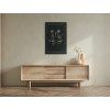 Holzbild BLUMENSTRAUSS (Bildabmessungen 21 x 31,5 cm, Bildfarbe Grau)