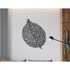 Holzsticker BLATT DER WALDBUCHE (Bildabmessungen 29,5 x 22,5 cm, Bildfarbe Grau)