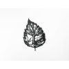 Holzbild BAUM IM BLATT (Bildabmessungen 44,5 x 31 cm, Bildfarbe Grau)
