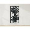 Wandbild BLÄTTER (Bildabmessungen 31,5 x 16 cm, Bildfarbe Grau)