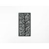 Holzbild BLATT UNTER DER LUPE (Bildabmessungen 31,5 x 16 cm, Bildfarbe Grau)