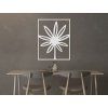 Minimalistisches Bild BLUME (Bildabmessungen 28,5 x 22,5 cm, Bildfarbe Grau)