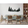 Holzsticker HIRSCHE IM WALD (Bildabmessungen 19 x 45,5 cm, Bildfarbe Grau)