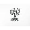 Holzsticker BAUMGEÄST (Bildabmessungen 44,5 x 31,5 cm, Bildfarbe Grau)