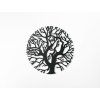 Rundes Holzbild BAUM (Bildabmessungen 89 x 89 cm, Bildfarbe Grau)