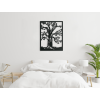 Holzbild APFELBAUM (Bildabmessungen 42,5 x 32,5 cm, Bildfarbe Grau)