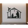 Holzsticker Bethlehem (Bildabmessungen 32,5 x 42,5 cm, Bildfarbe Grau)