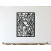 Holzbild ENGEL (Bildabmessungen 120,5 x 89 cm, Bildfarbe Grau)