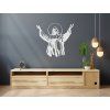 Wandsticker CHRISTUS (Bildabmessungen 79 x 89 cm, Bildfarbe Grau)