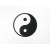 Runder Sticker YIN UND YANG (Bildabmessungen 22,5 x 22,5 cm, Bildfarbe Grau)