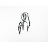 Moderner Sticker MARIA MIT DEM JESUSKIND (Bildabmessungen 44,5 x 23 cm, Bildfarbe Grau)