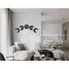 Holzsticker MOND (Bildabmessungen 65 x 186 cm, Bildfarbe Grau)