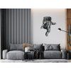 Holzsticker ASTRONAUT (Bildabmessungen 29,5 x 22,5 cm, Bildfarbe Grau)