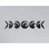 Holzsticker MONDPHASEN (Bildabmessungen 37,5 x 200 cm, Bildfarbe Grau)