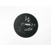 Wandbild KÖSTLICHER KAFFEE (Bildabmessungen 31,5 x 31,5 cm, Bildfarbe Grau)