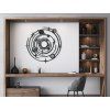 Wandsticker SONNENSYSTEM (Bildabmessungen 45 x 44,5 cm, Bildfarbe Grau)
