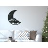 Holzdekoration Mond und Sterne