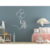 53355 5 holzsticker astronaut mit luftballons