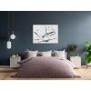 Holzbild RAUMSCHIFF (Bildabmessungen 23,5 x 31,5 cm, Bildfarbe Grau)