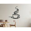 Holzdekoration DUFTENDER KAFFEE (Bildabmessungen 34 x 32,5 cm, Bildfarbe Grau)