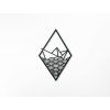Holzsticker PAPIERSCHIFF (Bildabmessungen 31,5 x 20,5 cm, Bildfarbe Grau)