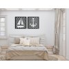 2-teiliges Wandbild ANKER MIT BOOT