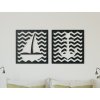 2-teiliges Wandbild ANKER MIT BOOT