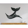 Holzsticker WALFISCH (Bildabmessungen 21,5 x 31,5 cm, Bildfarbe Grau)