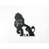 Kindersticker DER KÖNIG DER LÖWEN (Bildabmessungen 25,5 x 22,5 cm, Bildfarbe Grau)