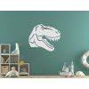 Kindersticker T-REX (Bildabmessungen 19,5 x 22,5 cm, Bildfarbe Grau)