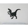Kindersticker WÜTENDER DINOSAURIER (Bildabmessungen 17,5 x 22,5 cm, Bildfarbe Grau)