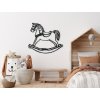 53742 1 holzsticker furs kinderzimmer schaukelpferd