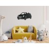 53766 3 holzsticker furs kinderzimmer cabriolet