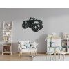 Kindersticker GELÄNDEWAGEN (Bildabmessungen 22 x 31,5 cm, Bildfarbe Grau)