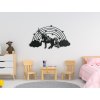 53838 3 sticker furs kinderzimmer einhorn in den wolken