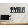 53985 3 4 teiliges holzbild gitarren