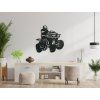 Holzsticker QUAD (Bildabmessungen 21,5 x 22,5 cm, Bildfarbe Grau)