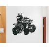 Holzsticker QUAD (Bildabmessungen 21,5 x 22,5 cm, Bildfarbe Grau)