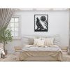 3D-Wandbild Heulender Wolf (Bildabmessungen 42 x 32,5 cm, Bildfarbe Grau)