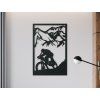 Holzbild MOUNTAINBIKING (Bildabmessungen 31 x 20,5 cm, Bildfarbe Grau)