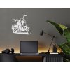 Holzsticker für die Wand Chopper