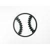 Holzsticker BASEBALL (Bildabmessungen 22,5 x 22,5 cm, Bildfarbe Grau)