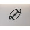 Holzsticker RAUGBYBALL (Bildabmessungen 22,5 x 21,5 cm, Bildfarbe Grau)