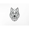 3D-Wandsticker POLYGONALER WOLF